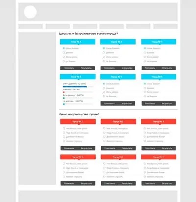 Множественные опросы - модуль MultipleVote